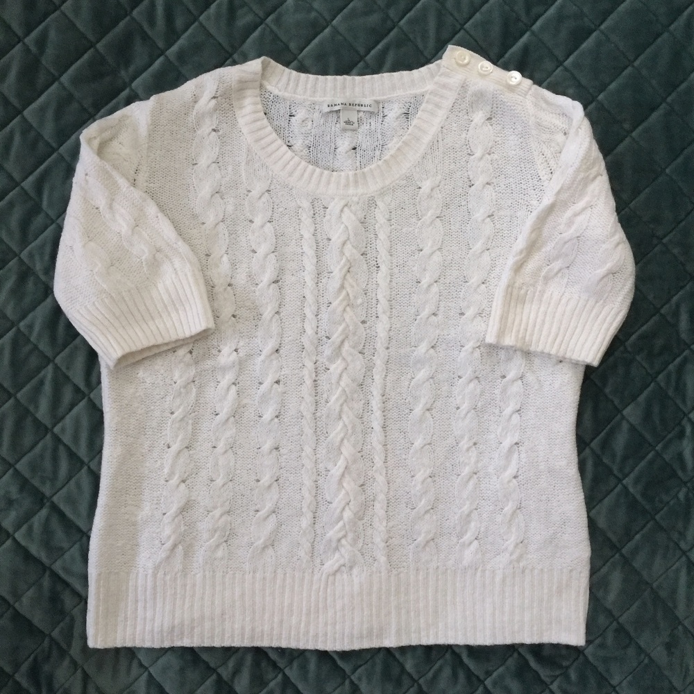 BR Cotton Wool Cable Knit Sweater